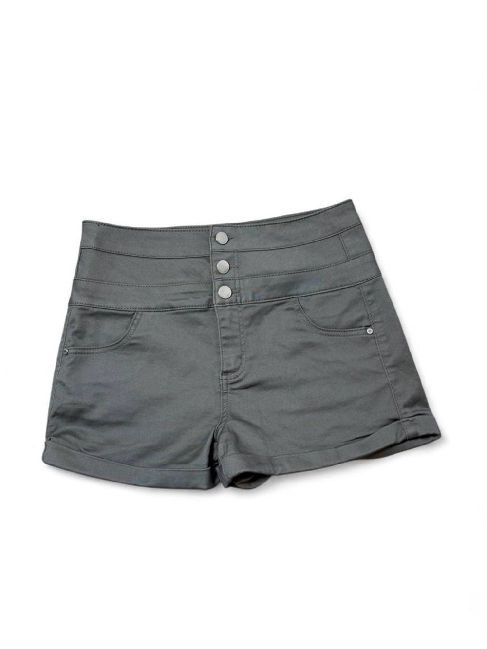 Tinseltown Y2K Olive green high rise mini shorts size 5
